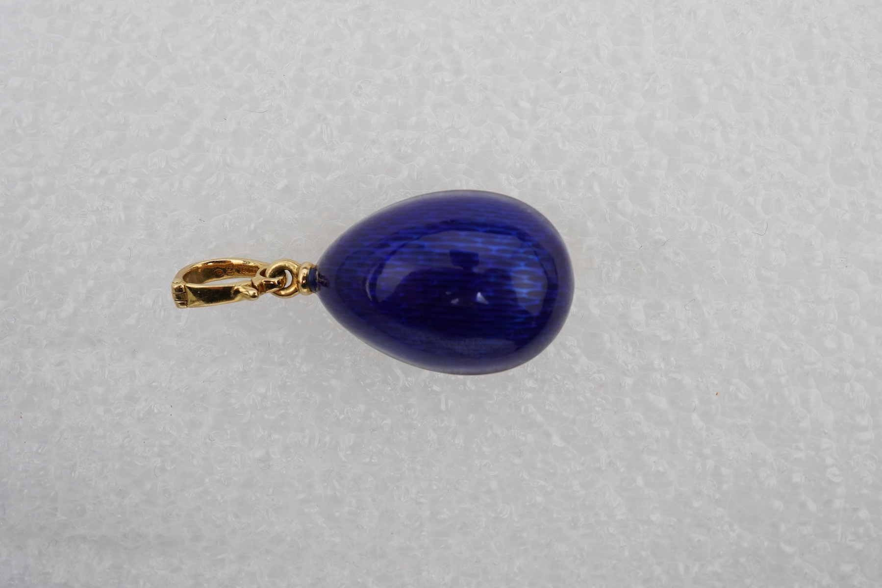 Fabergé, a modern gold, enamel and diamond pendant